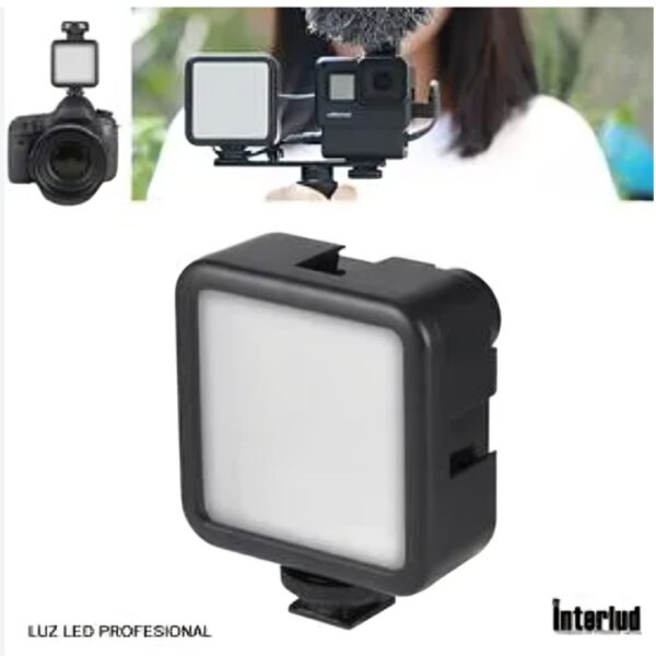 Luz LED Recargable con Gancho para celular