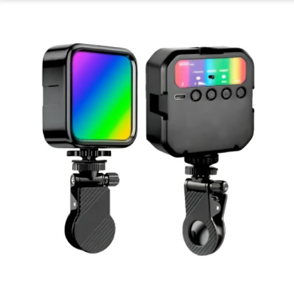 Luz LED Selfie RGB Recargable con Gancho para celular